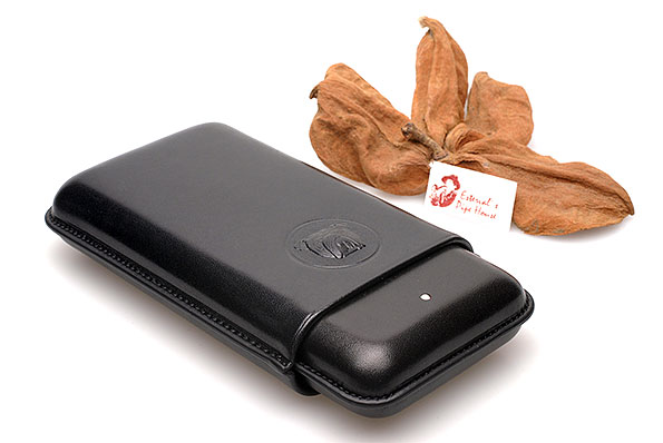 Alfred Dunhill Bulldog Cigar Case Corona (X3) Black [PA3023A]